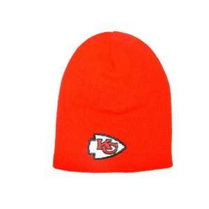  NFL KANSAS CITY CHIEFS CUFFLESS BEANIE KNIT HAT CAP RED 