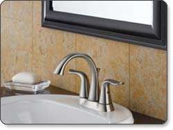   bathroom faucets   Delta Lahara 2538 Two Handle Centerset Lavatory