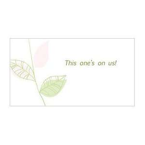  Green Organic Small Ticket   Pastel Pink Baby