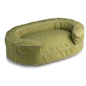  Crypton Super Fabric Loopy Oval Bolster Green, Large Pet 