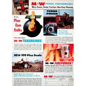   Plow Farming Machine Tractor Trashkings Field   Original Print Ad