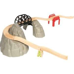   Bigjigs Rocky Mountain Expansion Train Track (12 Piece) Toys & Games