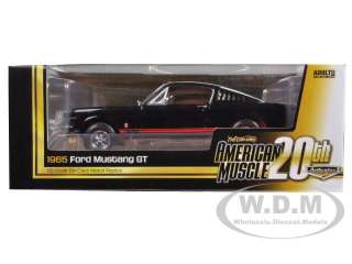   MUSTANG GT 289 FASTBACK RAVEN BLACK 1/18 BY AUTOWORLD AMM965  