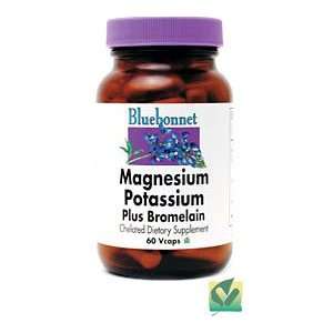  Magnesium Potassium Plus Bromelain by Bluebonnet   60 