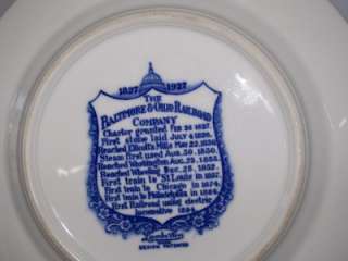   & Ohio Rail Road Plate 1827 to 1927 Harpers Ferry West, Va  