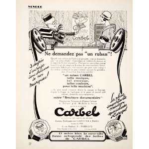 com 1925 Ad Carbel Carbon Ribbon Typewriter Accessories Phebus Bayard 