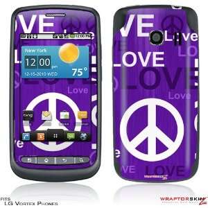 LG Vortex Skin   Love and Peace Purple by WraptorSkinz