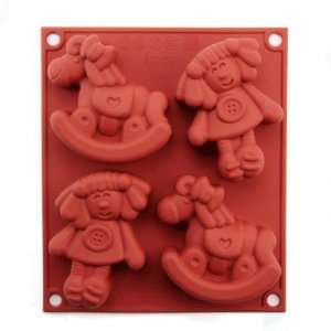  Doll and Rocking Horse Silicone Mold