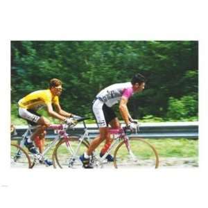   mountains together in the 1997 Tour de France  10 x 8  Poster Print