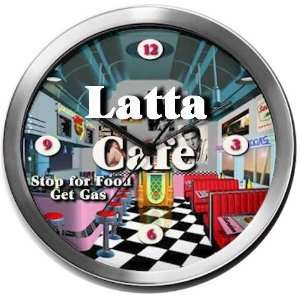  LATTA 14 Inch Cafe Metal Clock Quartz Movement Kitchen 