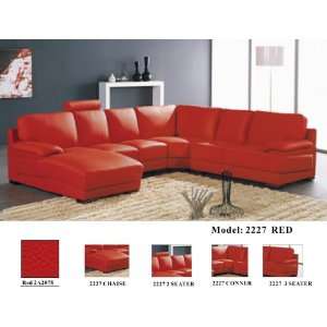  LF EV 2227 Modern Sectional Leather Sofa