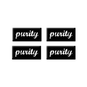  Purity   Abstinence   3D Domed Set of 4 Stickers 