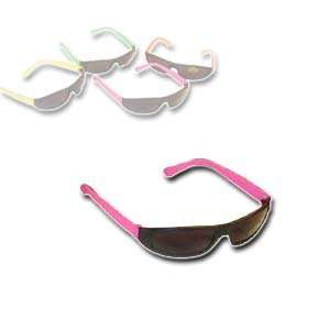  Neon Sunglasses Hip Hop 80s Shades Glasses   Dark Lenses 