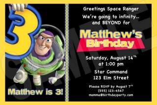 Toy Story PERSONALIZED Custom Invitations  