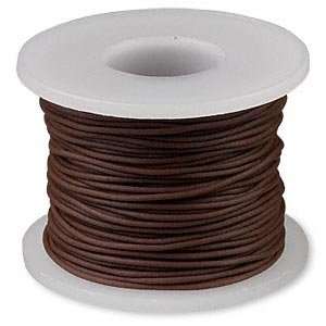  Beading Cord, Cording Brown Rubber 1mm Non Stretchy 6 Feet 