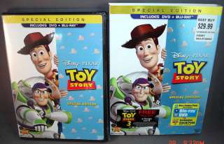 Disney TOY STORY Special Editiom NEW 2 Dsc BLU RAY/DVD  
