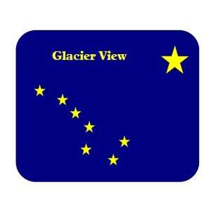  US State Flag   Glacier View, Alaska (AK) Mouse Pad 