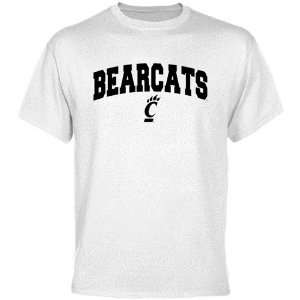  NCAA Cincinnati Bearcats White Mascot Arch T shirt Sports 