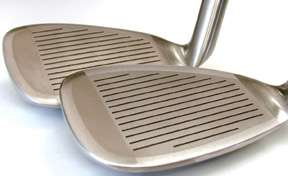 And because titanium is lighter than steel, you have an oversize wedge 