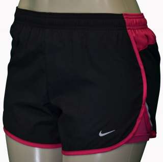 Nike Womens Tempo 2 in 1 Compression Running Shorts Black/pink  