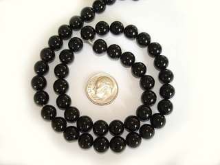 AAA Quality Genuine Black Onyx Round Bead 8mm 48 Beads  