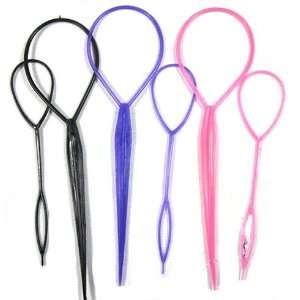 2pcs Color Topsy Tail Style Hair Braid Ponytail Maker Styling Tool And 