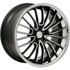 Concept One 744 RS 20 Matte Black Wheel with Machined Lip Finish (20x8 