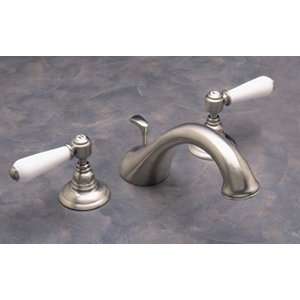  Rohl Inca Brass C Spout Tub Filler Faucet with Metal Cross 