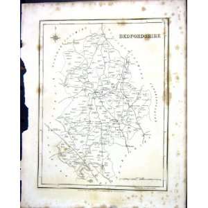  Map C1850 Bedfordshire England Bedford Ampthill