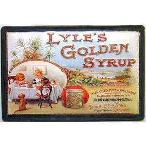    Lyles Golden Syrup tea party embossed steel sign