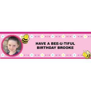  Sweet As Can Bee Personalized Photo Banner Standard 18 x 