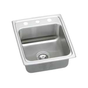   Top Mount Single Bowl 2 Hole Stainless Steel Sink LRQ1522MR2 Home