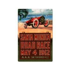   Road Race 1912 Vintage Metal Sign 12 X 18 Not Tin
