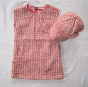 NWT Baby Gap Portobello Button Boucle Dress Rosette Hat 2 3 4 Wool 