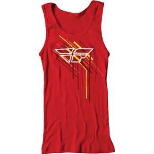  FLY RACING DASH WOMENS CASUAL MX TANK TOP RED MD 