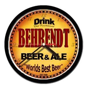  BEHRENDT beer and ale cerveza wall clock 