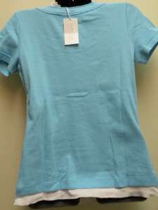 LizWear cotton blend henley top. Casual styling with top stitching.