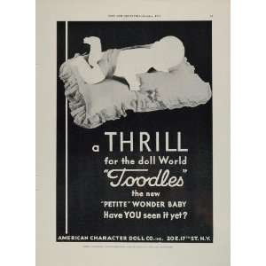  ORIGINAL 1931 Toodles American Character Baby Doll Ad 