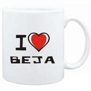  Mug White I love Beja  Cities