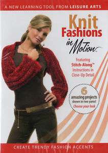 DVD Knit Fashions in Motion How to Knitting Pattern NEW  