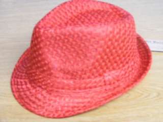 FEDORA TRIBLY RED AIR MESH GANGSTER HAT S/M  
