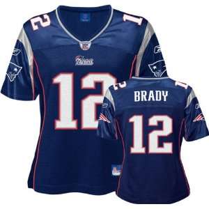  Tom Brady Reebok Navy Replica New England Patriots Womens 