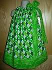 St. Patricks Patrick Day Words Pillowcase Dress Sz 3m   8