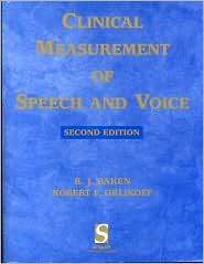   & Voice, (1565938690), Ronald J. Baken, Textbooks   