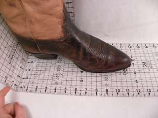 Tony Lama Brown Leather 10 EE Mens Western Boots  