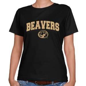  NCAA Bemidji State Beavers Ladies Black Logo Arch Classic 