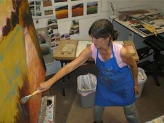 Marla Baggetta Fine Art Giclee on Canvas Yellow Field   
