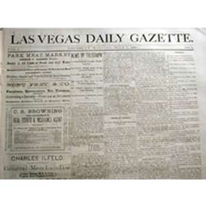  Billy the Kid Era Newspapers 1881