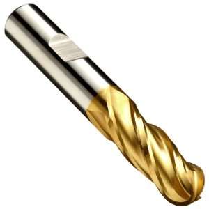   Coated, 6 Flutes, Ball End, 4 Cutting Length, 1 1/2 Cutting Diameter