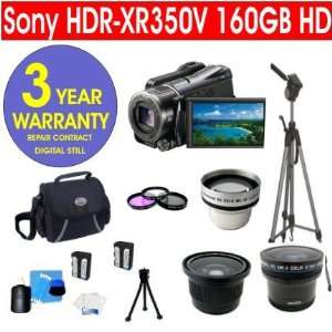  Sony HDR XR350V 160GB HD Handycam¨ Camcorder + 3.5X 